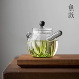 Стеклянный мундштук, заварочный чайник, японский зеленый чай, маленький чайный сервиз для домашнего использования