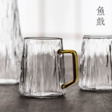 Японская прозрачная стеклянная чайная чашка для домашнего использования, чай подходит для мужчин и женщин