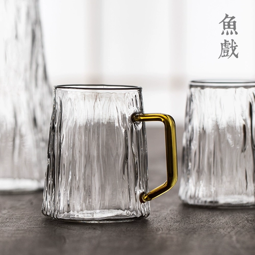 Японская прозрачная стеклянная чайная чашка для домашнего использования, чай подходит для мужчин и женщин
