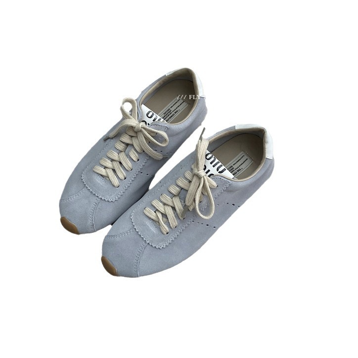 风莉雅 miu家同款阿甘鞋女2025新款早春小白鞋休闲鞋百搭德训鞋女 - 图3