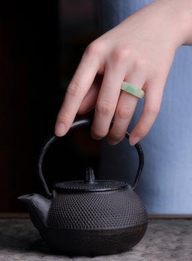 晚清时期飘绿戒指老物件女款匪窝