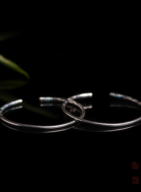 民国珐琅彩竹节手镯