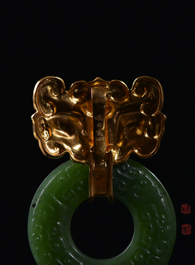 儒匪窝 独家定制 西周瑞兽铺首玉衔环