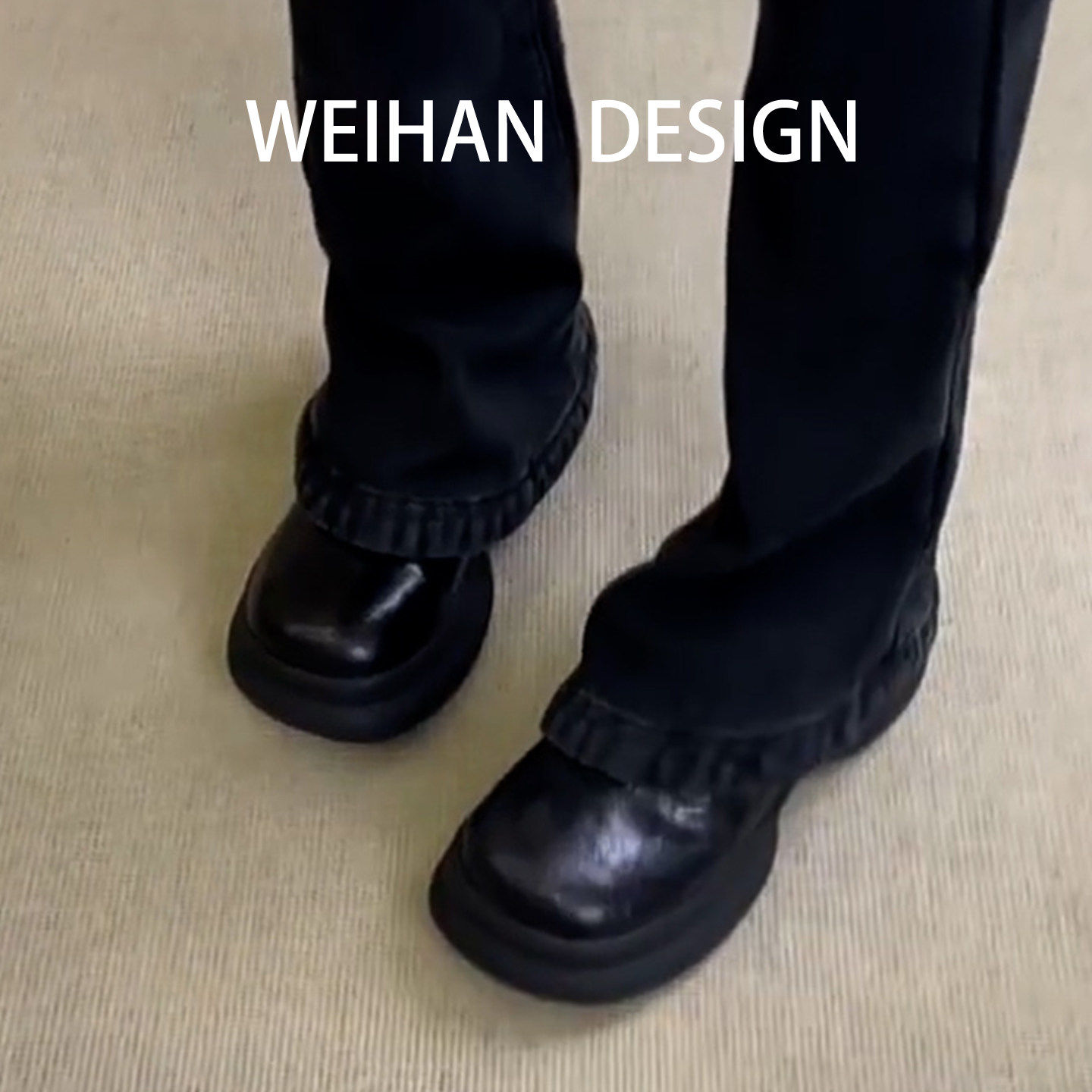 羊皮版！学院风厚底松糕小皮鞋女真皮一脚蹬乐福鞋小个子增高单鞋,淘宝优惠券,粉丝福利购,淘宝优惠卷