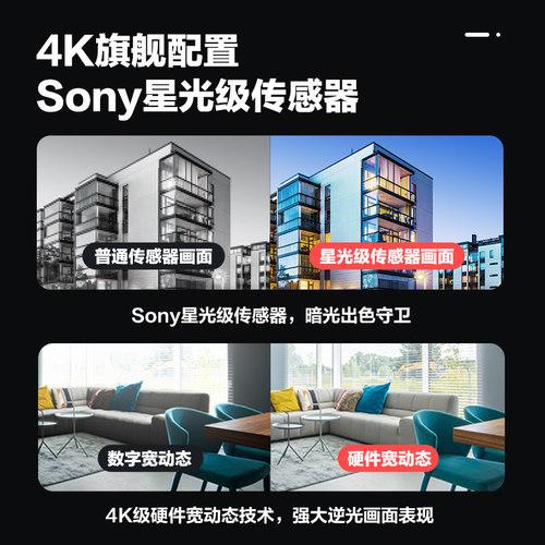 萤石C6WI智能AI摄像头8MP无线手机远程高清夜视家用360度全景监控 - 图0