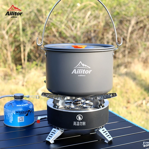 Bulin B18 Открытая печь для печи Огня Семизвездочная голова портативного ветрового лагеря Дикий пикник Дикий кусок газовой плиты