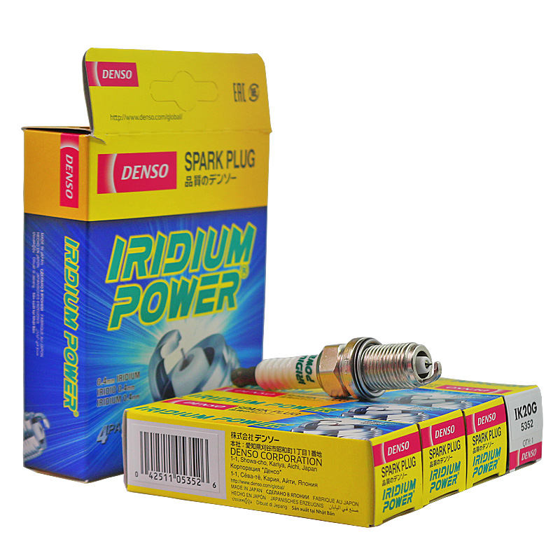 电装单铱金火花塞IK20G适用雅阁本田思域CR-V 思铭4支装 - 图1