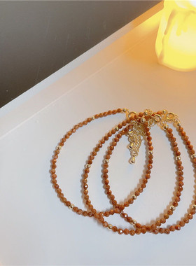 切面小颗粒迷你设计款水晶手链