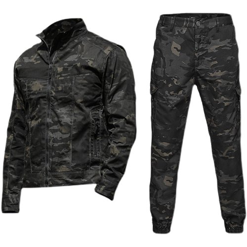 新款户外战术迷彩服套装春夏男女CP防水耐磨拓展工装服抗刮团建服 - 图2