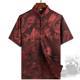 Summer short-sleeved Chinese silk ethnic large-size Tang suit