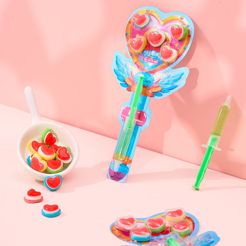 仙女魔法棒糖果可食用儿童创意针管果汁爱心型糖果六一小朋友糖果,淘宝优惠券,粉丝福利购,淘宝优惠卷