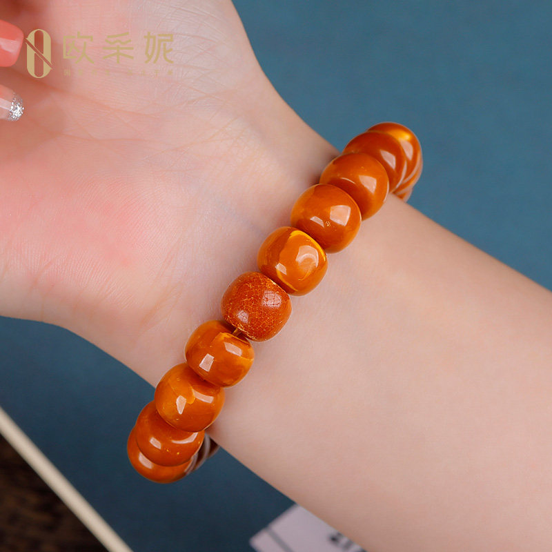 欧采妮收藏老蜡老形孤品天然手串 oucerny欧采妮手饰