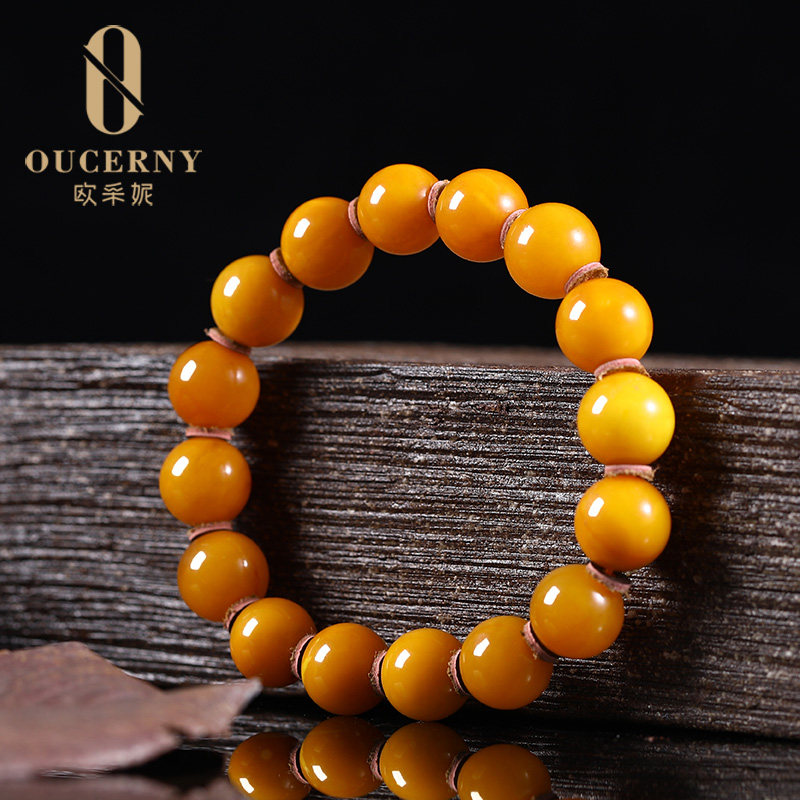 欧采妮【收藏老蜡手串】孤品蜜蜡手串 oucerny欧采妮手饰