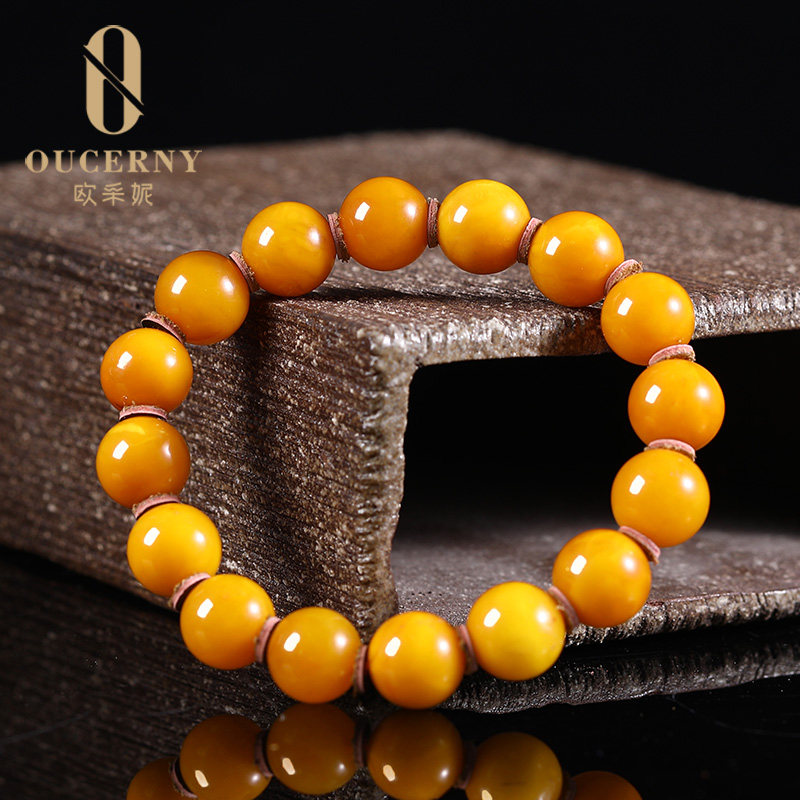 欧采妮【收藏老蜡手串】孤品蜜蜡手串 oucerny欧采妮手饰
