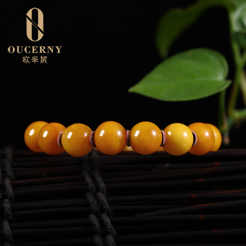 欧采妮【收藏老蜡手串】孤品蜜蜡手串 oucerny欧采妮手饰