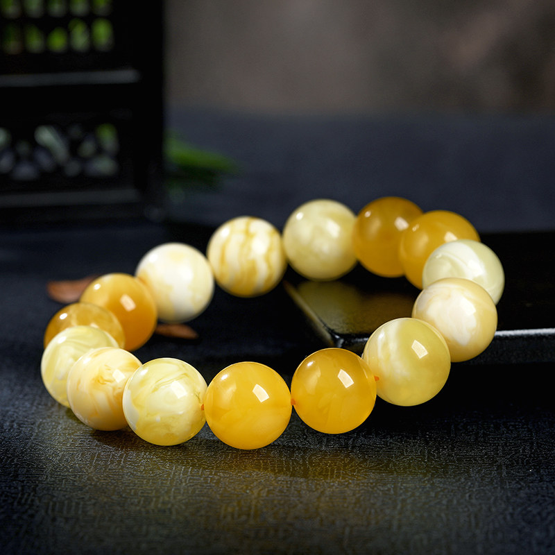 oucerny /欧采妮蜜蜡老行男士手链 oucerny欧采妮手饰