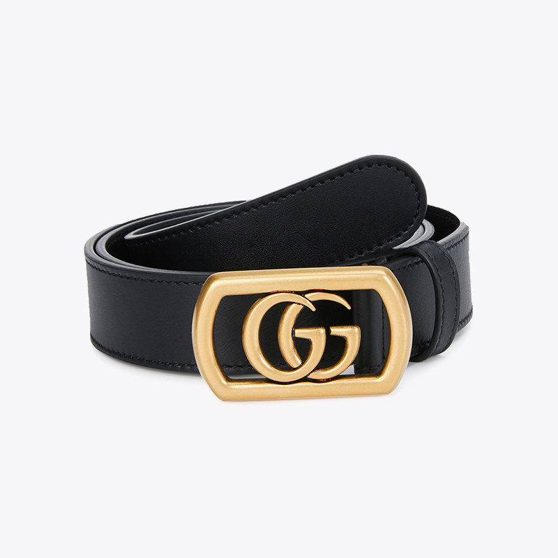gucci /古驰金扣双gg正装潮男腰带 万奢城腰带/皮带/腰链