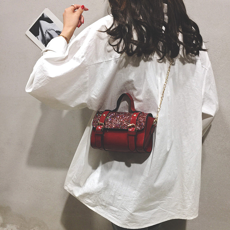 ins超火亮片女2020新款韩版小包包 花语佳人箱包女士包袋