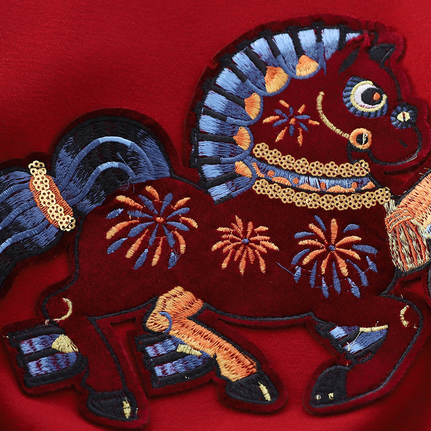 男童红色加绒卫衣秋冬2025新款马年儿童本命年拜年服亲子装上衣潮,淘宝优惠券,粉丝福利购,淘宝优惠卷