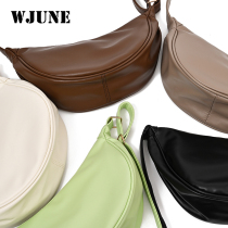 Autumn Winter 100 Hitch High Level Sensation PU Soft Leather Dumplings Bag Schoolgirl Single Shoulder Bag Day Ensemble Small Crowdpack Armpit Underarm Bag