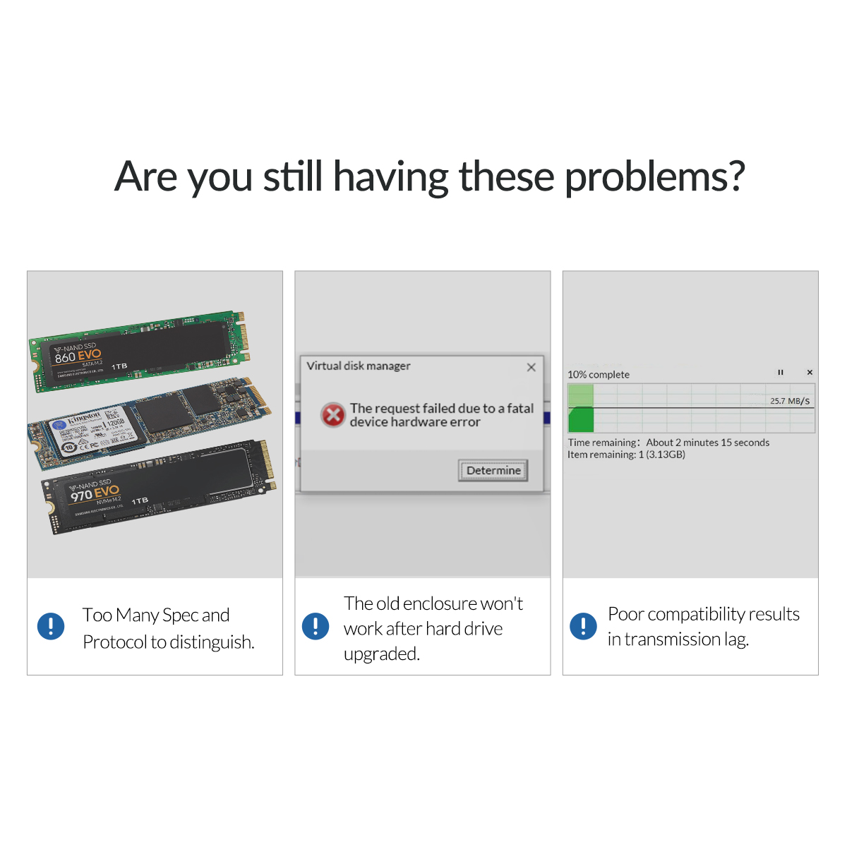 ORICO M2 SSD Case NVMe NGFF Dual Protocol USB3.1 GEN2 10Gbps - 图1