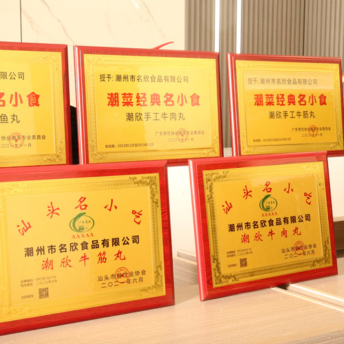 【名欣食品】潮汕牛肉丸牛筋丸各一斤 火锅烧烤食材 潮州汕头特产 - 图0