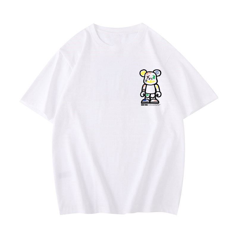 特大码男装美式高街潮牌暴力熊短袖t恤男2025新款夏季宽松上衣服,淘宝优惠券,粉丝福利购,淘宝优惠卷