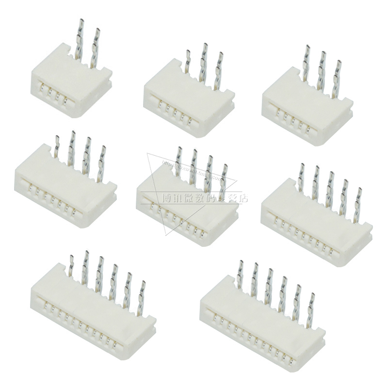 FPC 1.0弯针母座弯插连接器软排线插座4p 5 6 8 10 12 16 20 30p - 图2