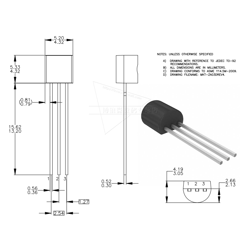 S8050 SS8550 J3Y Y1 2TY Y2 NPN/pnp三极管贴片SOT23-3直插TO-92-图0