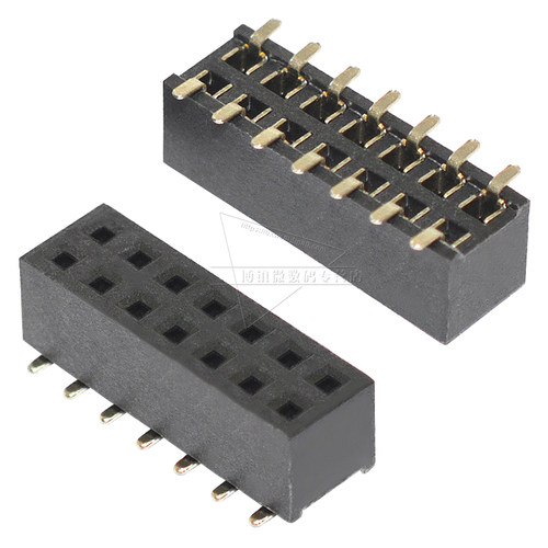 2.0贴片排母2x2P 3 4 5 6 8 10 12 20 40P双排针母座接插件连接器 - 图1