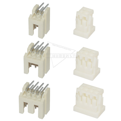 XHD双排连接器 弯针座 插头胶壳 压线端子DF1B接插件2.5mm XH2.54 - 图3