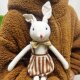Super cute rabbit doll cotton and linen Nordic style comfort doll ຂອງຂວັນວັນເດັກນ້ອຍການຖ່າຍຮູບ prop ຍິງ doll