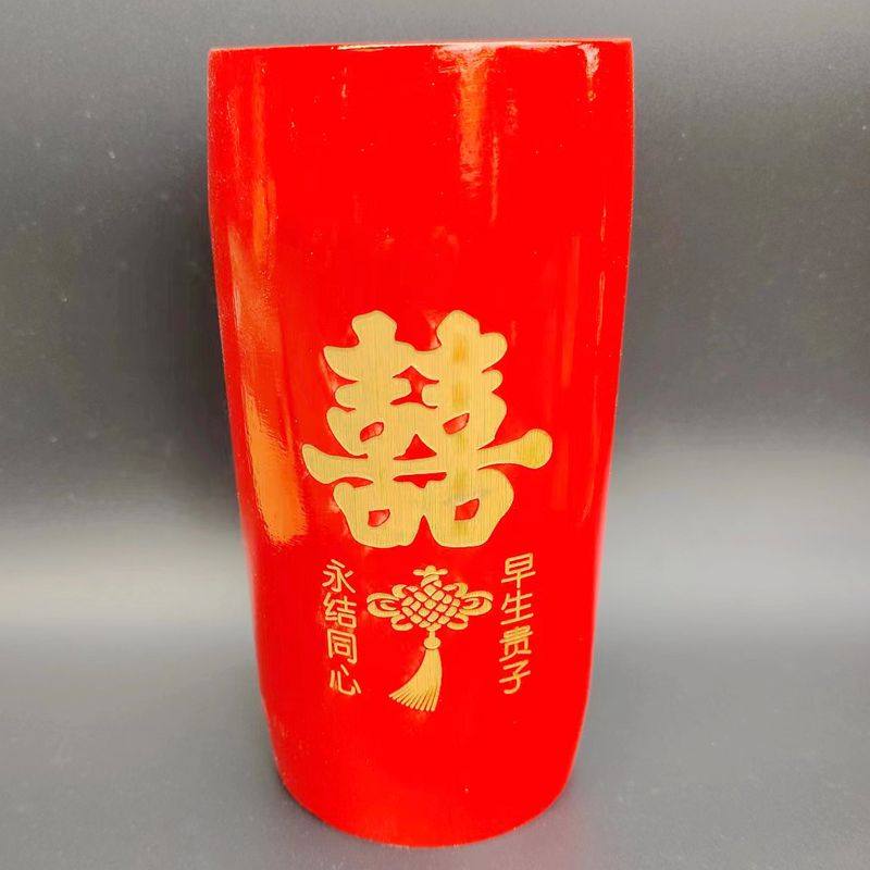 潮汕中国结米升结婚搬家竹筒大号米斗量米筒竹香炉拜月娘插香竹筒,淘宝优惠券,粉丝福利购,淘宝优惠卷