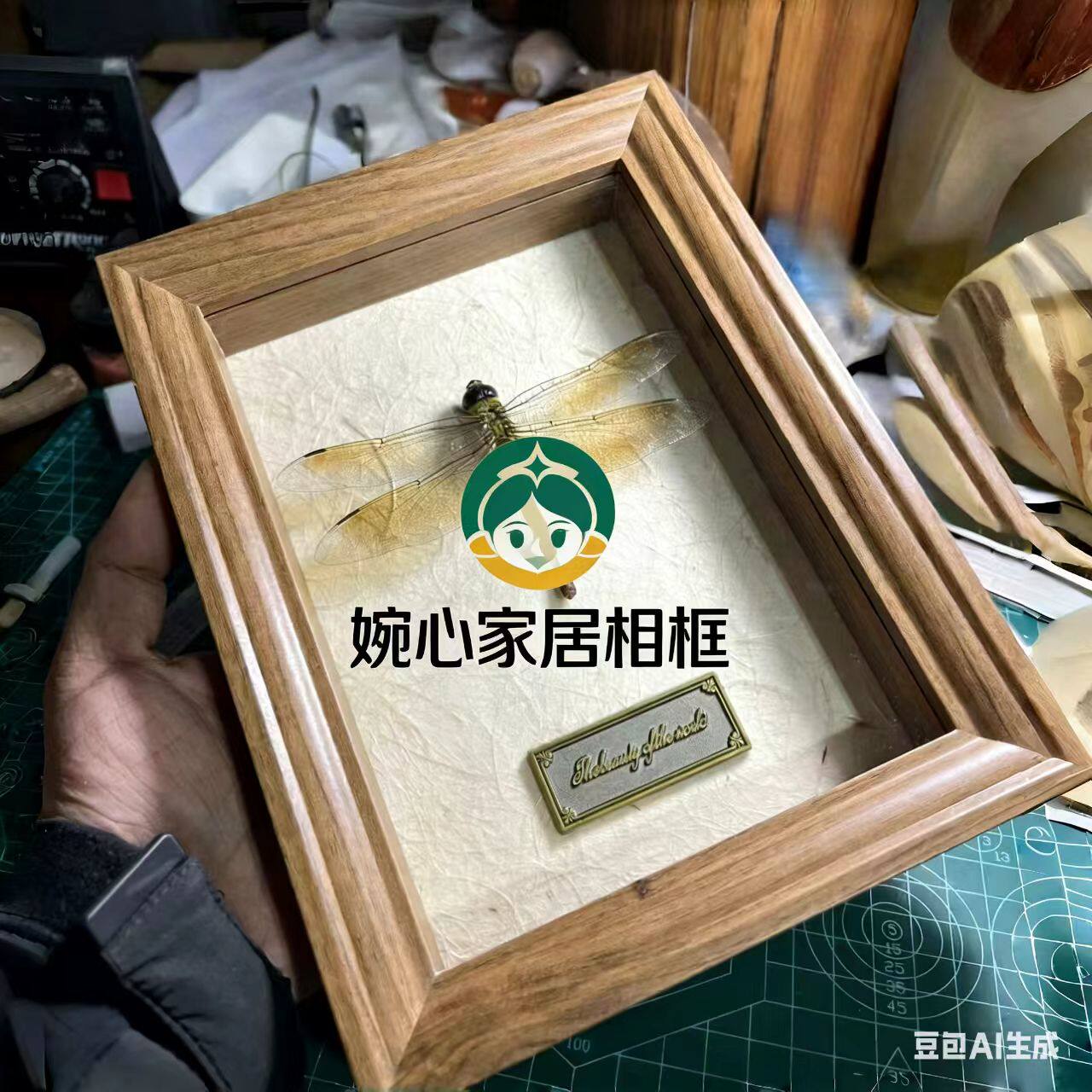 立体中空4厘米欧式黑色相框摆台蝴蝶昆虫博物馆标本收纳框展示框