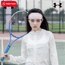 Anderma UA womens tennis tourniy headscarf 2023 Winter new pink sports protective fitness training headband