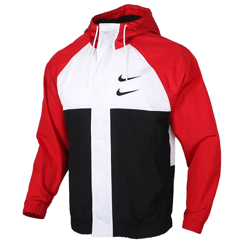 幸运叶子官方旗舰店NIKE耐克夹克男夏季新款运动服双钩休闲长袖防风衣外套CJ48893