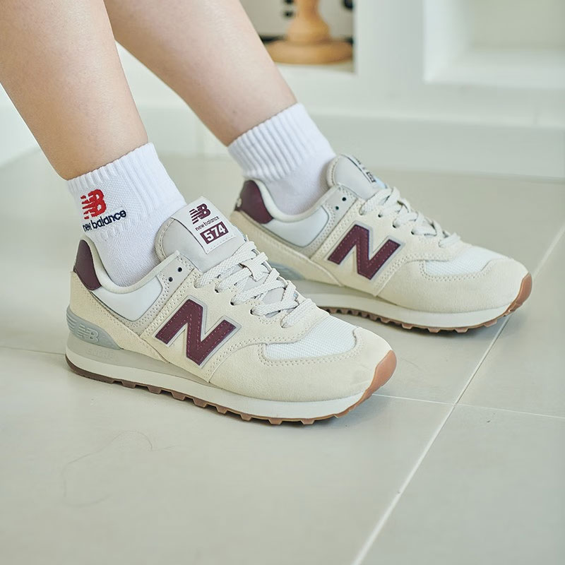 NEW BALANCE女鞋NB574经典复古老爹鞋休闲女鞋运动跑步鞋WL574RCF