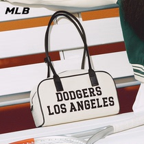 MLB Official Yu Shuxin Tongan Axillary Bag Woman Bag White Single Shoulder Bag Retro Handbag with Casual Backpack