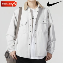 Nike Mens Clothing 2023 Winter New Sportswear Outdoor Casual Windproof Warm Cotton Suit Jacket FQ0513