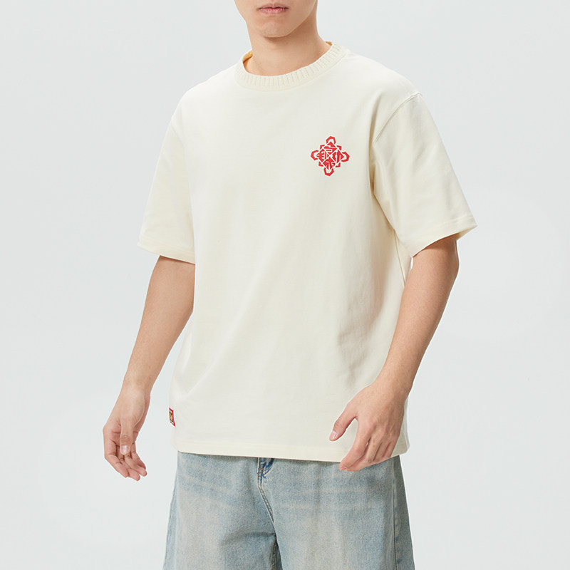 马年新年款CNY阿迪达斯三叶草男装女装运动服短袖T恤宽松情侣上衣,淘宝优惠券,粉丝福利购,淘宝优惠卷