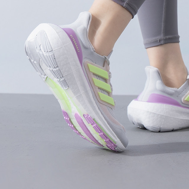 Adidas BOOST popcorn running shoes women's shoes 2025 winter new shock-absorbing sports shoes jogging shoes