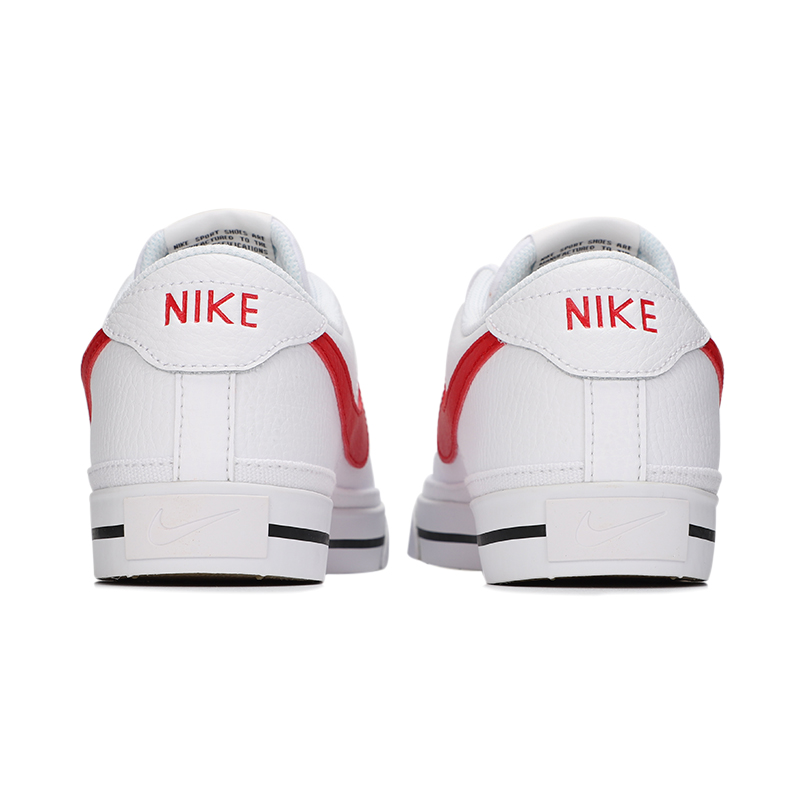 幸运叶子官方旗舰店Nike耐克男鞋正品冬季新款皮面运动鞋红勾低帮帆布小白鞋板鞋0