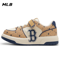 MLB Official Male And Female Shoes 2024 Spring New Sneakers Children Low Helper Board Shoes Retro Splicing Casual Shoes