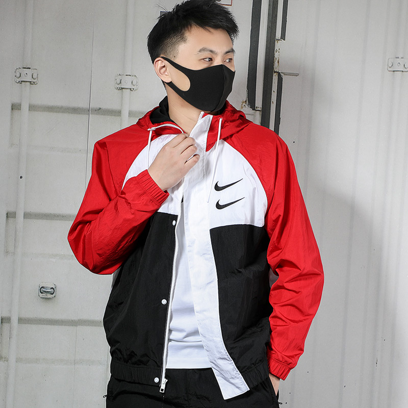 幸运叶子官方旗舰店NIKE耐克夹克男夏季新款运动服双钩休闲长袖防风衣外套CJ48890