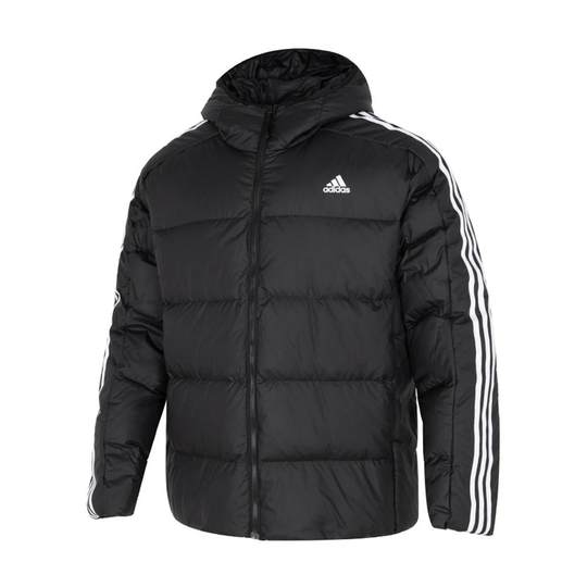 Мужской пуховик Adidas 2025, новое зимнее утепленное пальто с капюшоном, спортивная теплая куртка JN7478