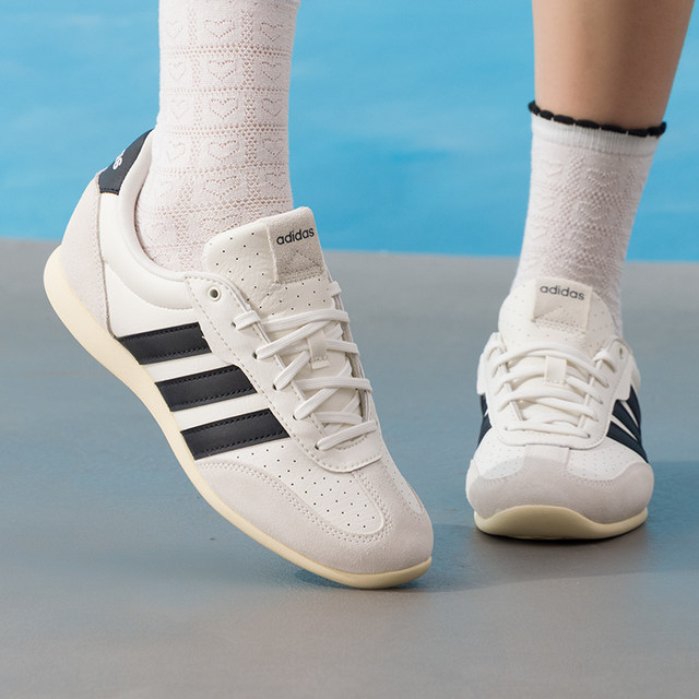 ເກີບ Adidas ບາງໆ soled ເກີບຜູ້ຊາຍເກີບແມ່ຍິງໃນລະດູໃບໄມ້ປົ່ງໃຫມ່ຄົນອັບເດດ: retro ເກີບກິລາເກີບ T-toe JR4618