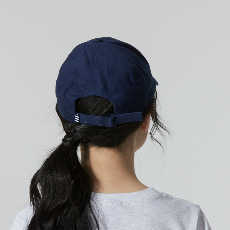 阿迪达斯三叶草男帽女帽夏季新款运动帽深蓝色棒球帽鸭舌帽IL4843 - 图0