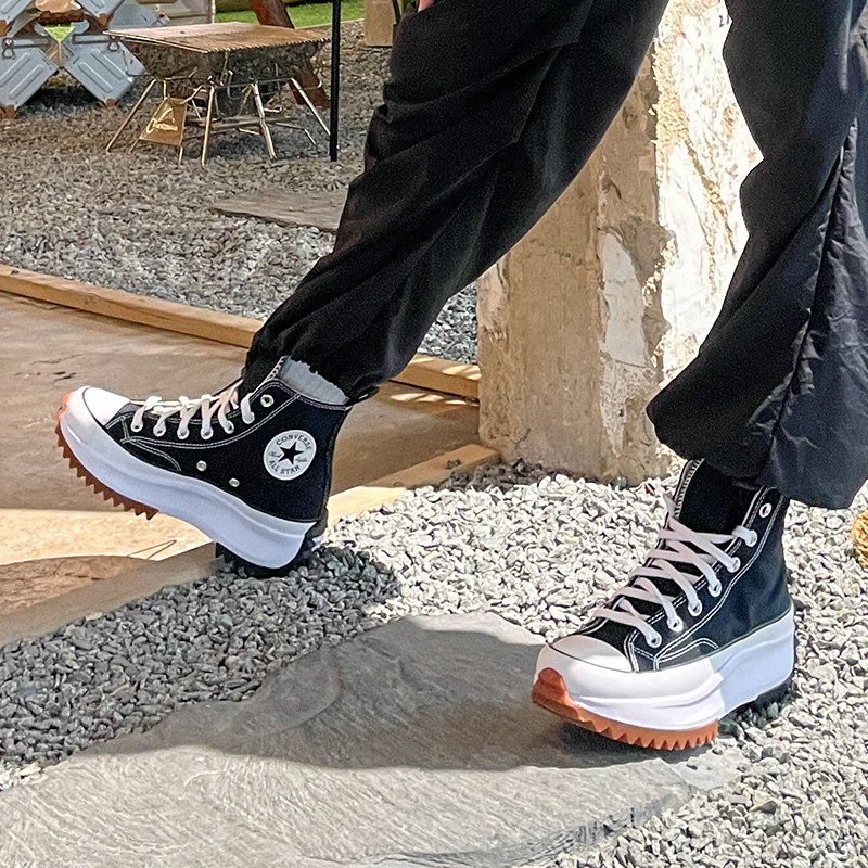 匡威高帮厚底帆布鞋男鞋女鞋秋季新款复古板鞋透气显高舒适休闲鞋,淘宝优惠券,粉丝福利购,淘宝优惠卷