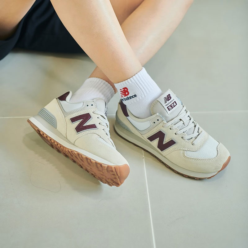 New Balance NB官方正品经典复古夏季运动休闲女慢跑鞋WL574RCF-图1