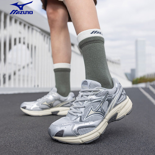 美津浓Mizuno男女复古潮流厚底老爹鞋缓震轻量慢跑跑步鞋SPEED 2K - 图0